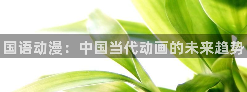 volcanicage漫画：国语动漫：中国当代动画的未来趋势