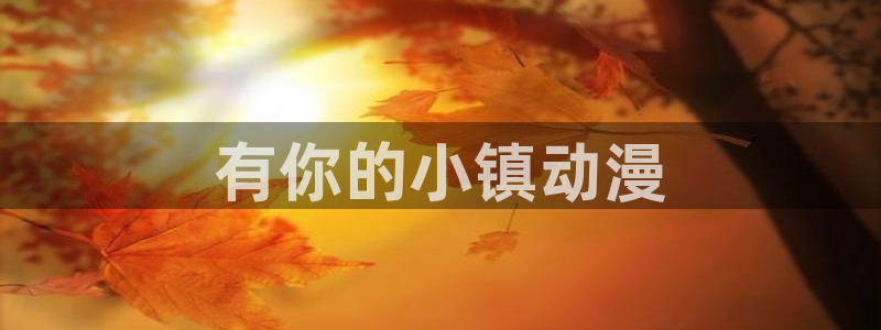 在线动画动漫下载age动漫：有你的小镇动漫